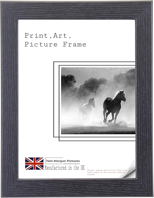 A2 Black Madrid Poster -Picture Frame - Lagre Frame - Wall Mounting - Ideal for Home or Office Decor