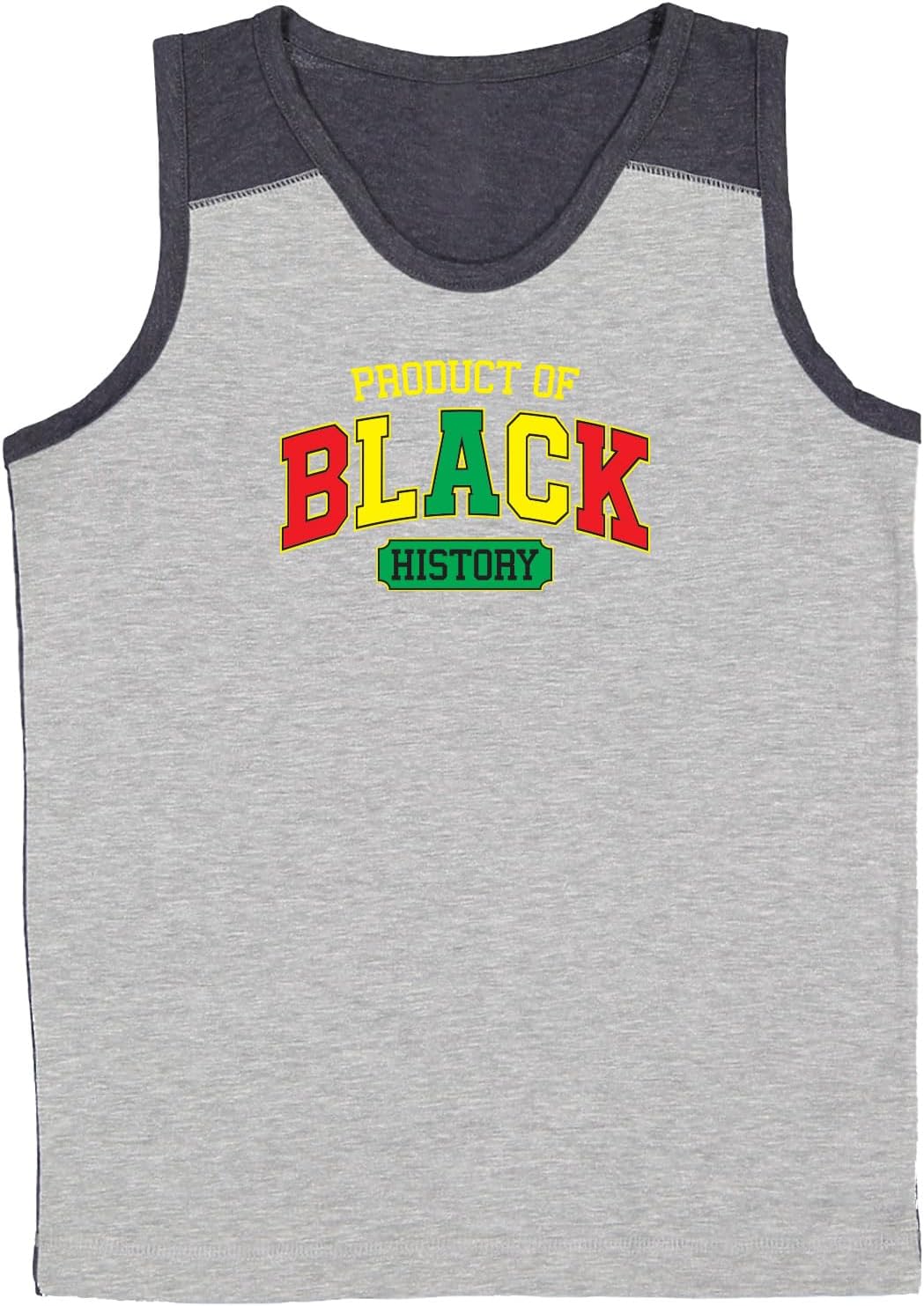 Tcombo Product of Black History - Excellence Youth Contrast Back Tank Top