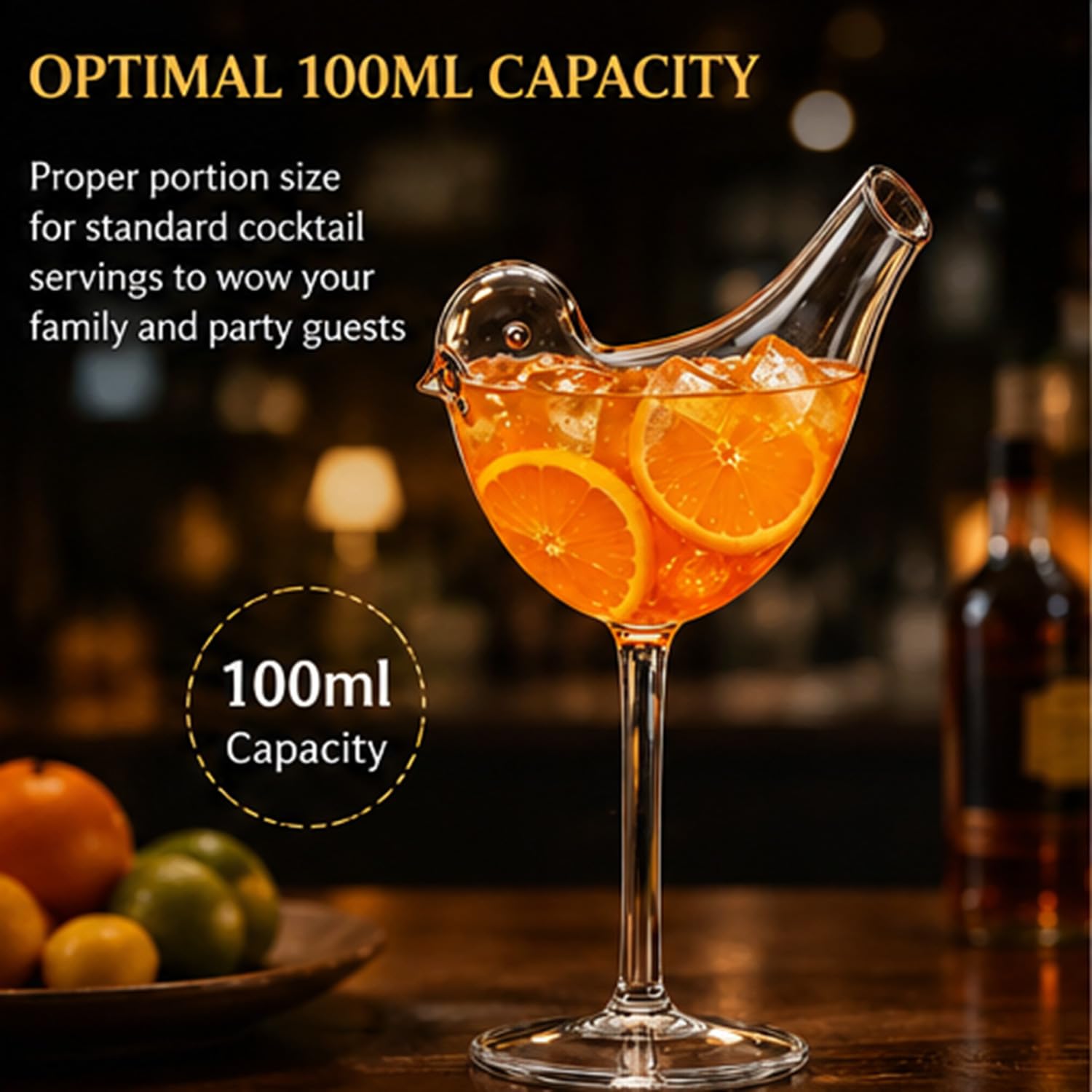Bird Shaped Cocktail Glasses – 2026 New Unique Creative Wine Glass for Champagne, Mixed Drinks – Party, Wedding, Home Decor (6)