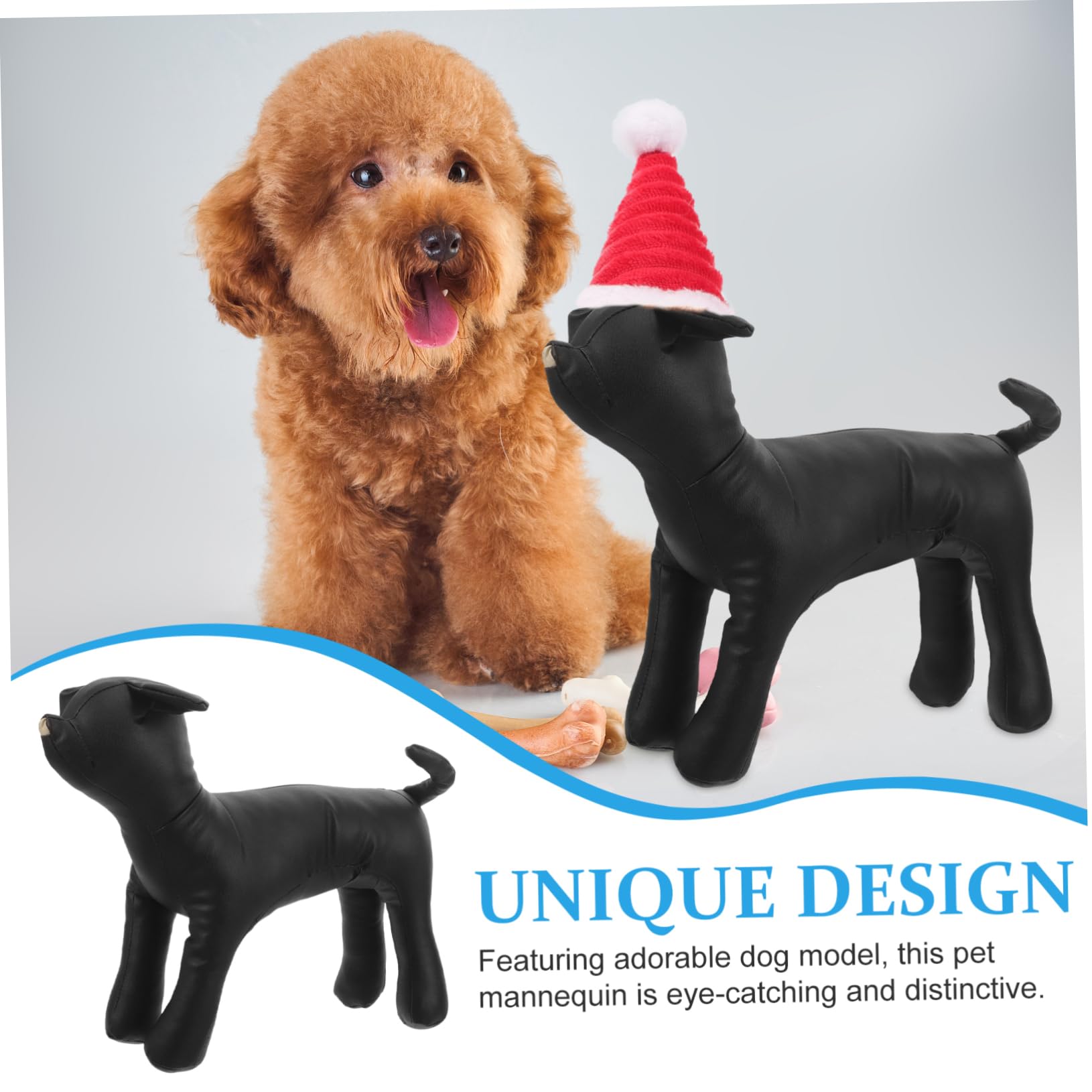 Manichino Per Cani Pu Flessibile Espositore Elegante Per Abbigliamento Da Animale Per Negozio Di Animali Domestici e Toelettatura Superficie Liscia e Facile Da Pulire