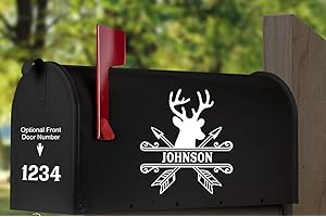 Deer Mailbox Decal For Street Address