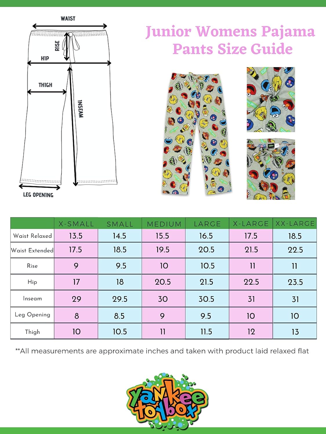 Miniatura 2 de Sesame Street Elmo Cookie Monster Junior - Pantalones de pijama para mujer