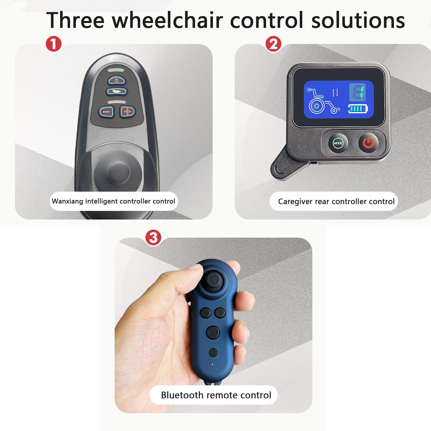 Silla De Ruedas Eléctrica Inteligente De 3 Controles, Scooter Portátil Totalmente Automático De 360 ​​W Para Personas Mayores Con Controlador Inteligente Wanxiang Y Cinturón De Seguridad Ajustable