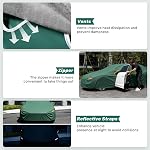 GUNHYI Car Cover Custom Fit Jeep Cherokee (2014-2025) Waterproof All-Weather, 16-Layer Heavy Duty Full Exterior Cover with Vents, Spare Windproof Straps & Towel, Winter Snow/Ice/Rain Protection.