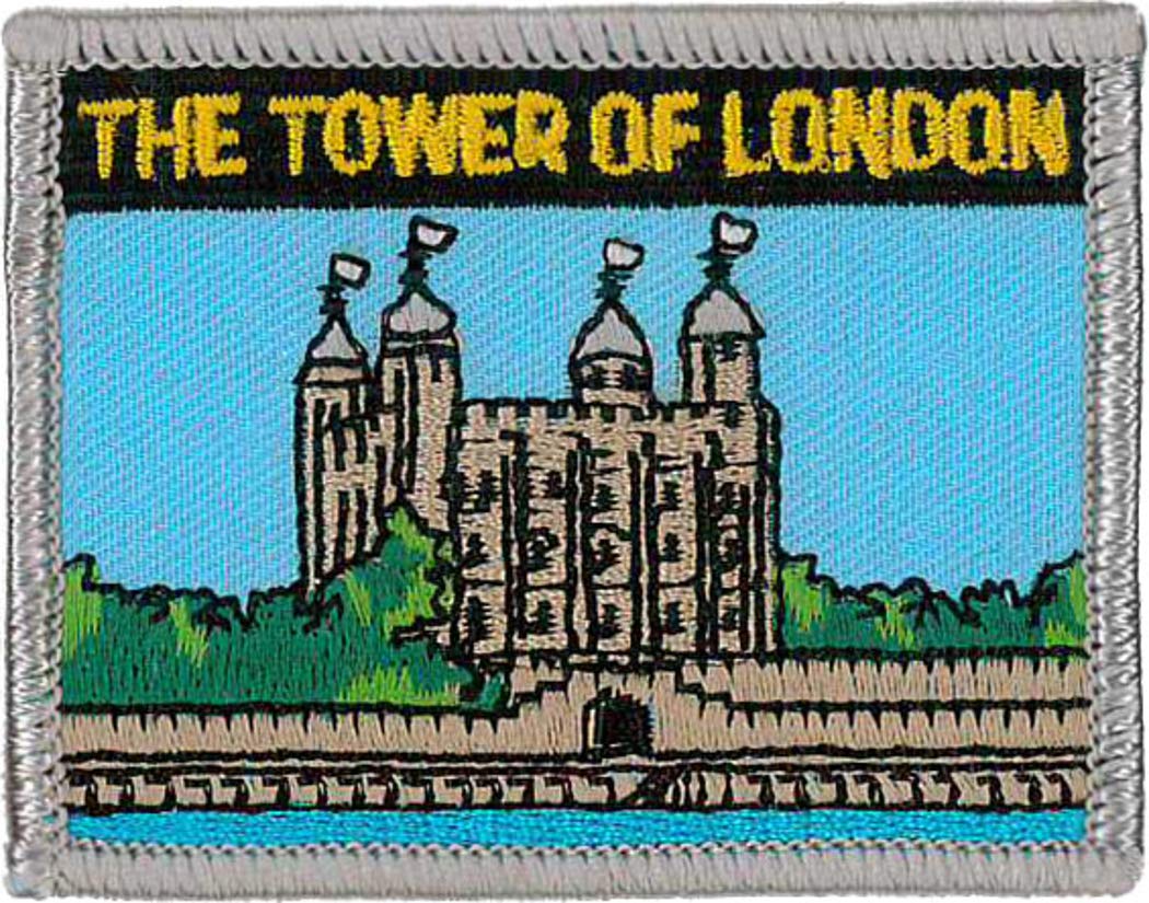 klicnow Tower of London Patch 7cm x 5.5cm