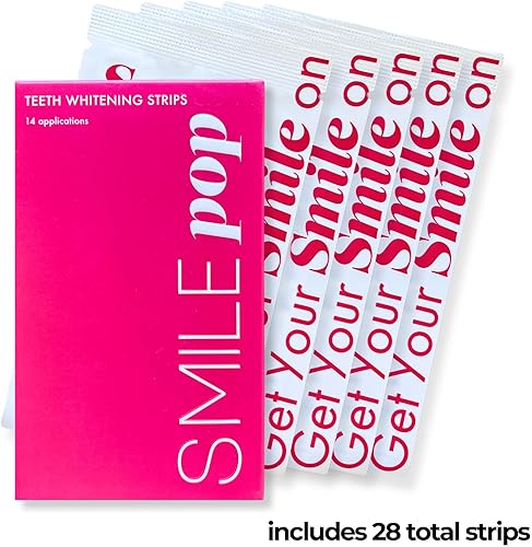 Miniatura 3 de Smile Pop Las tiras blanqueadoras de dientes eliminan las manchas difíciles del café, el té, el vino, el tabaquismo y más esmaltes, blanquean los