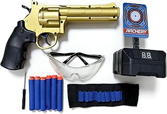 Toy Gun with Soft Bullets, Toy Pistol with 32Pcs Jump Ejecting Mag, 40 Pcs EVA Darts Toys Foam Blaster, Gifts for Boys Kids and Girls Ages 14+