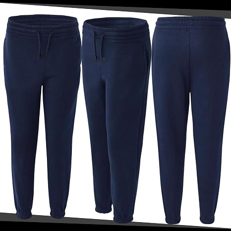 Pantalon De Jogging En Polaire Pour Enfants D&H CLOTHING UK - Taille 5-6 Ans - Bleu Marine - École, Sport, Quotidien