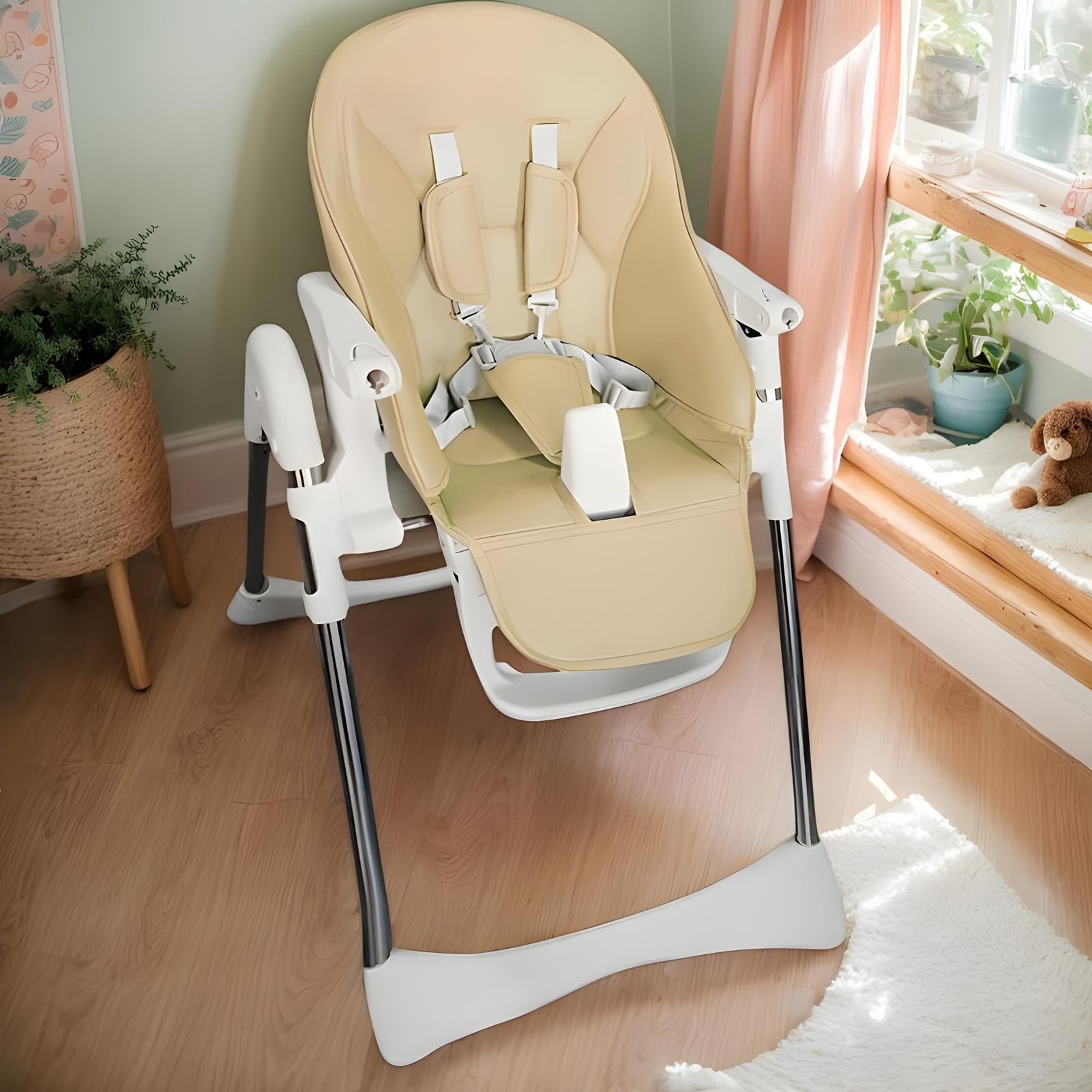 Coprisedili Per Seggioloni Per Bambini, Imbottitura Traspirante Per Seggiolone, Cuscino Di Protezione Per Seggiolone In Similpelle, Ricambio Per Seggiolone, Inserto Per Seggiolone Per Peg-Perego