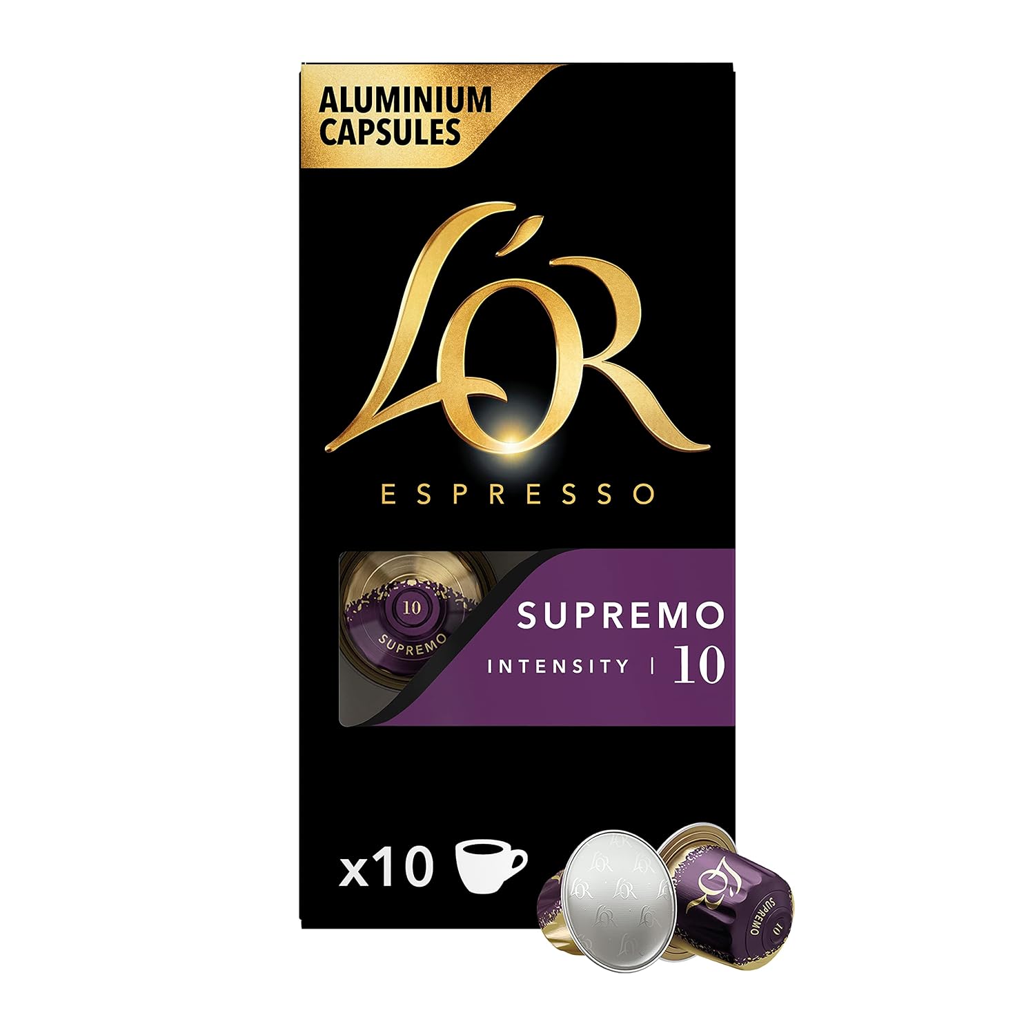 L'Or Supremo Nespresso Compatible Capsules 10 Count