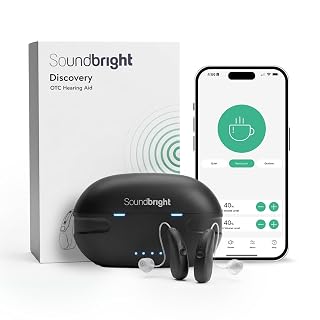 Discovery Bluetooth Over the Counter (OTC) Rechargeable Hearing Aids for Adults, Small Hearing Aids for Men/Women– 48H Battery, Phone Call/Music Compatible, Receiver in Canal (RIC) Style - Amazon product rated Grade A