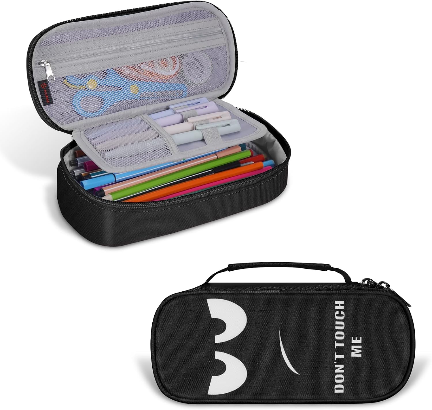 FINPAC Pencil Case, Large Capacity Multi-Use Pen Box Organizer