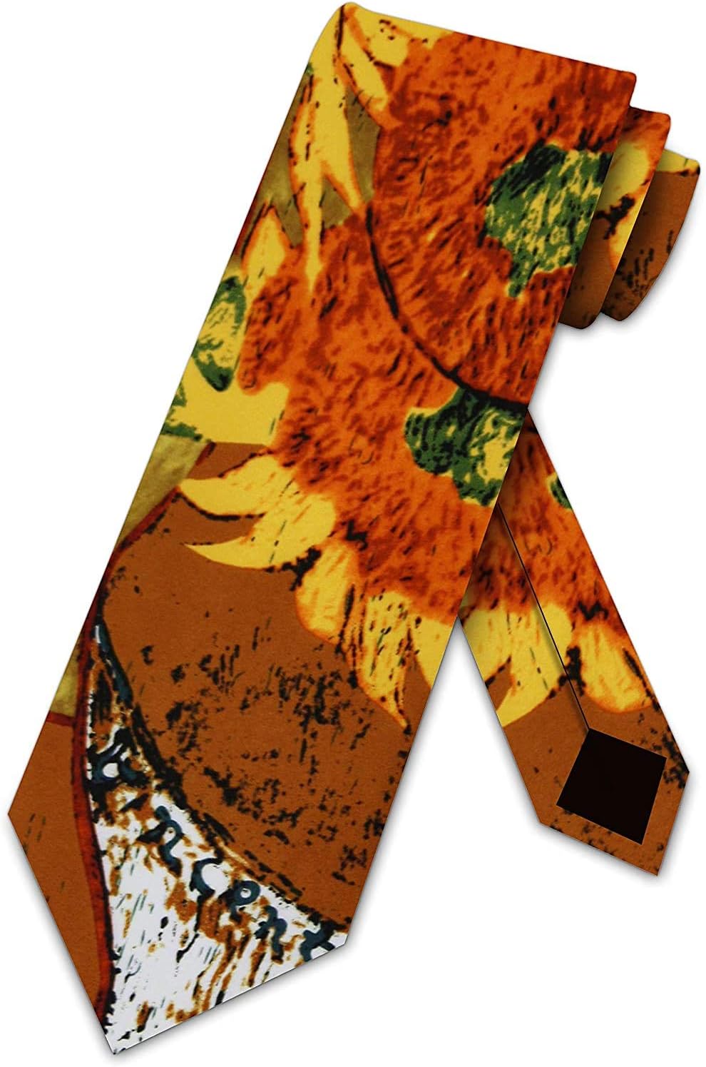 Three Rooker Sunflowers ties Vincent van Gogh neckties art