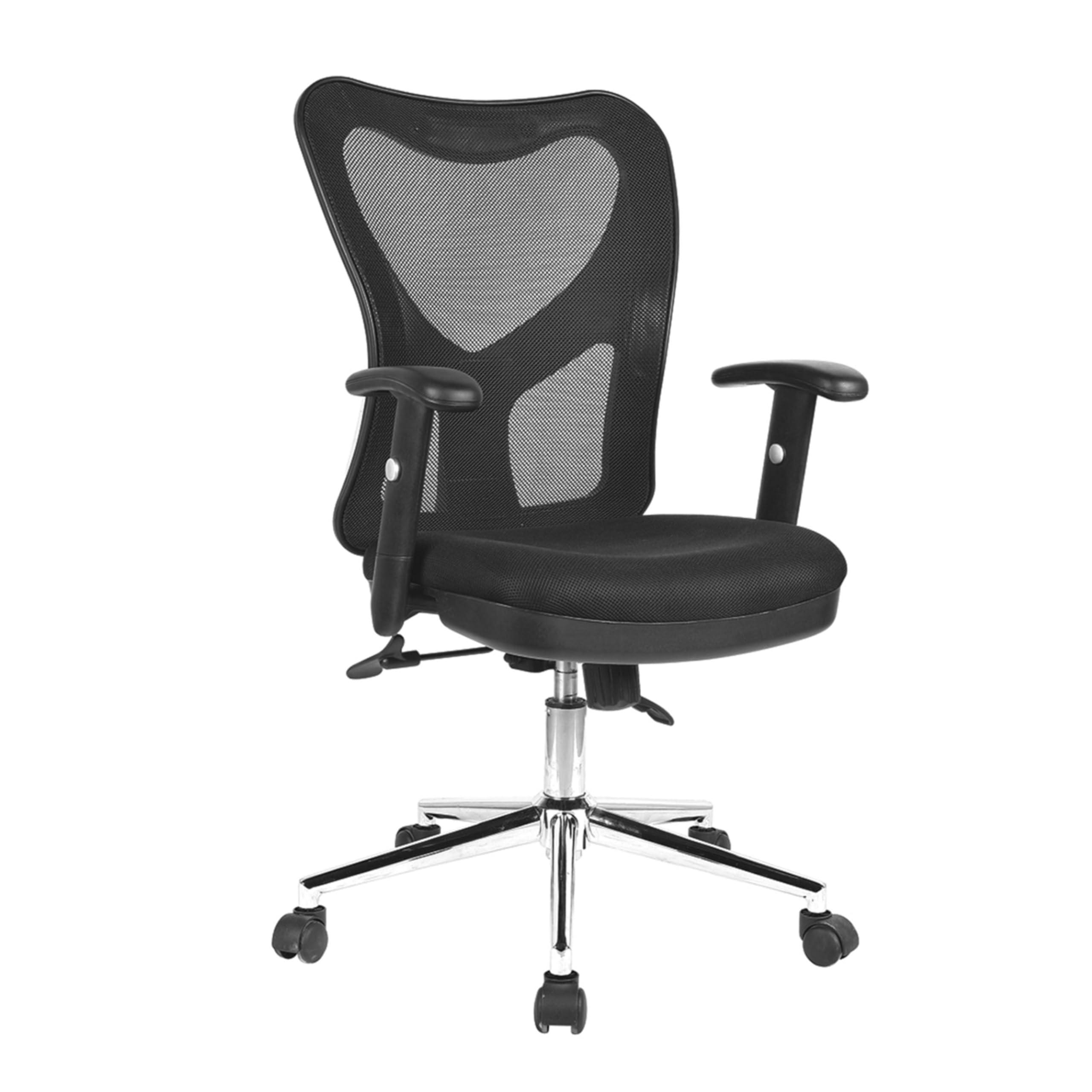 High Back Mesh Office Chair With Chrome Base Color Black - Main Image