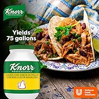 Vista 3 de Knorr Professional Caldo de Pollo, Bouillon con Sabor a Pollo Granulado como Base, Marinada, Realzador de Sabor, Estabilidad en Estante, 0g de Grasa