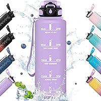 HoneyHolly Borraccia Acqua 1.5L, Cantimplora Motivazionale con Cannuccia