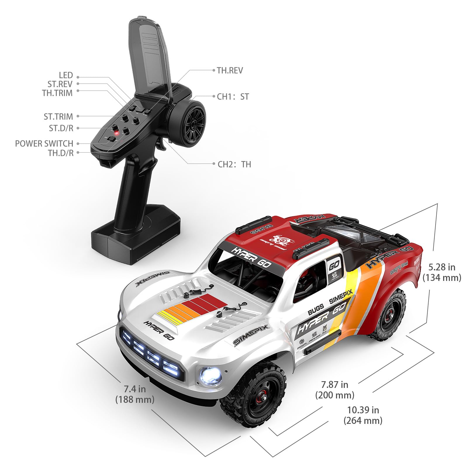 Amazon.co.jp: MJX Hyper GO 14211 1/14 ブラシレス 4X4 ラジコン
