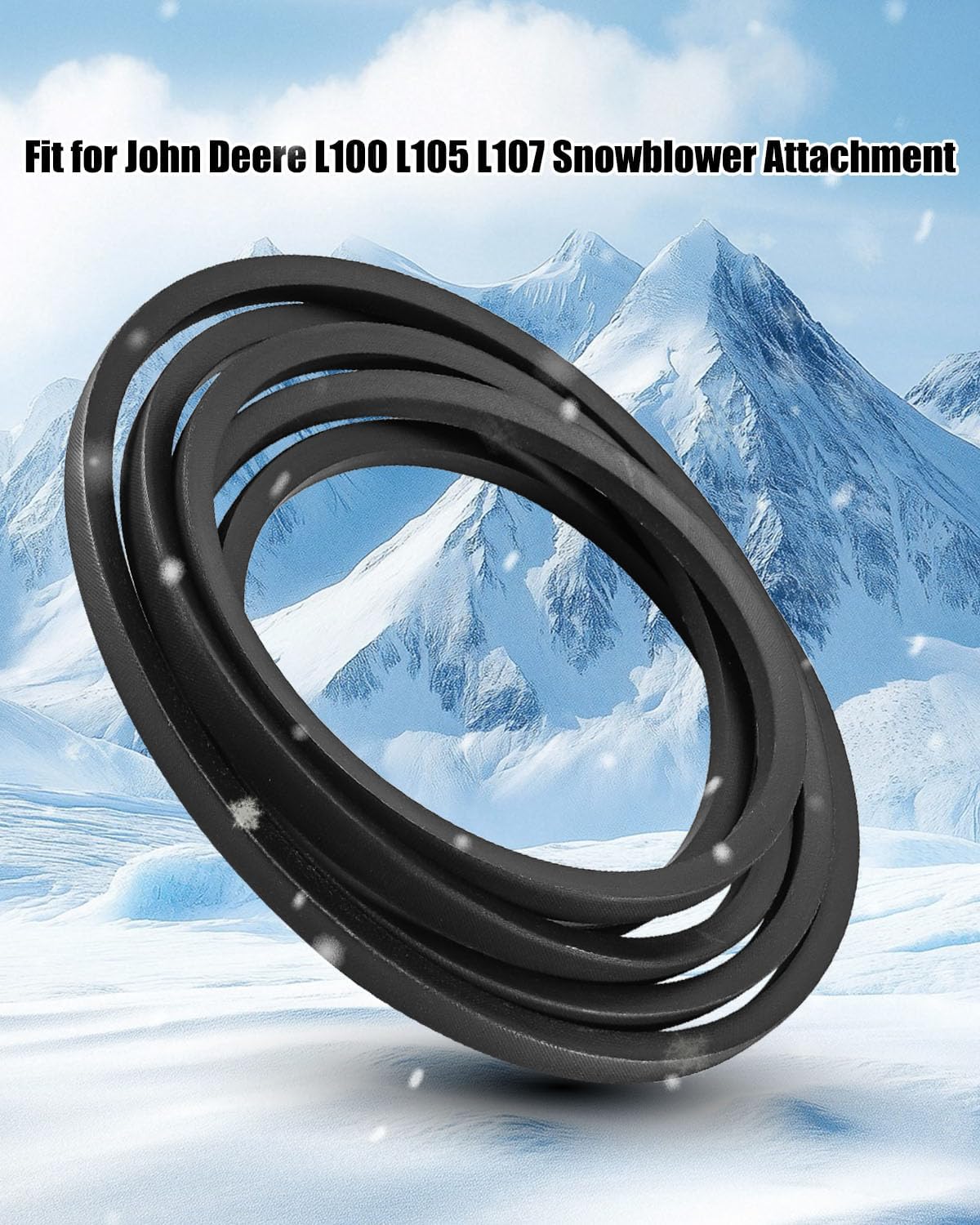 Drive Belt Fit for John Deere M155885 L100 110 120 130 LA105 115 125 135 X110 140 D100 D120 D125, 44" Snow Blower Heavy Duty V-Belt
