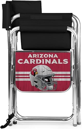 Miniatura 235 de PICNIC TIME NFL Unisex-Adult NFL Sports Chair with Side Table, Beach Chair, Camp Chair for Adults Negro