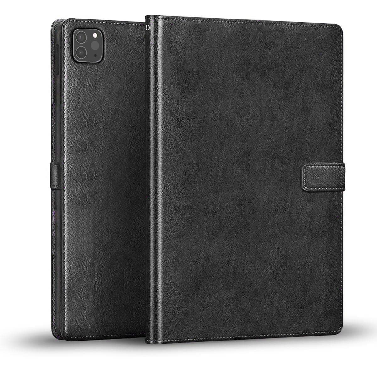 WOW Imagine Apple iPad Pro (11 inch) Flip Cover Tablet Back Case | Shock Proof Folio | Magnet Closure with Viewing Stand (Flexible | Leather Finish | Card Pockets Wallet | Black) (B09W6292RL) Amazon Price History, Amazon Price Tracker