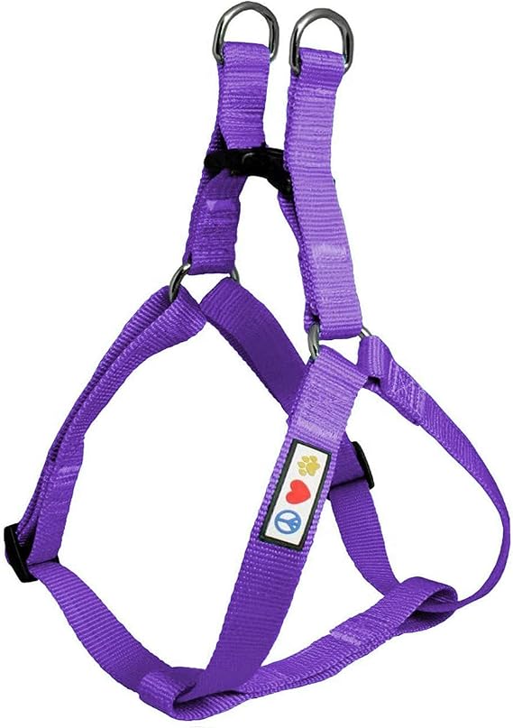Pawtitas Value Bundle Set | Extra Small Dog Harness + Extra Small Dog Collar Purple Set