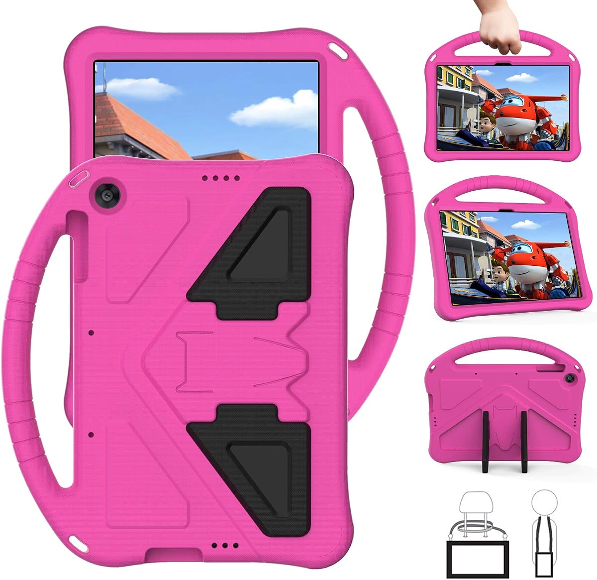 for Huawei MatePad T10s 10.1" 2020 AGS3-L09/AGS3-W09 Tablet Case for Kids - Durable Lightweight EVA Shockproof Protective Handle Stand Cover for Huawei MatePad T10s 10.1 Inch