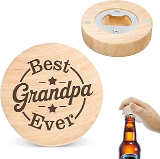 Grandpa Gifts for Fathers Day,Gifts for Grandpa Grampy Granddaddy Granddad Grandfathers Wooden Bottle Opener Gift for Christmas Birthday Best Stocking Stuffers Kitchen Home Decorations