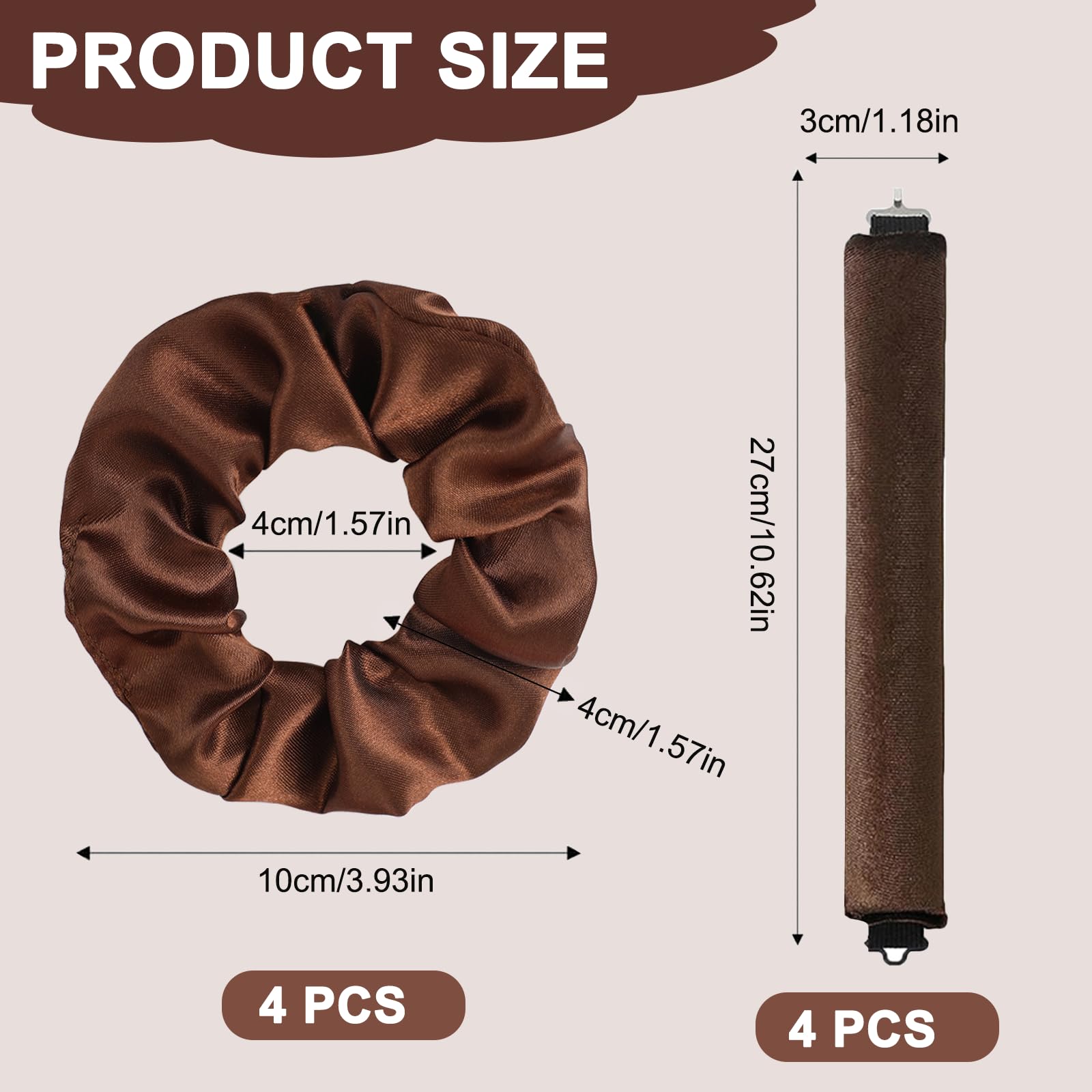 Overnight Blowout Rods, 4Pcs Heatless Curlers - Image 2
