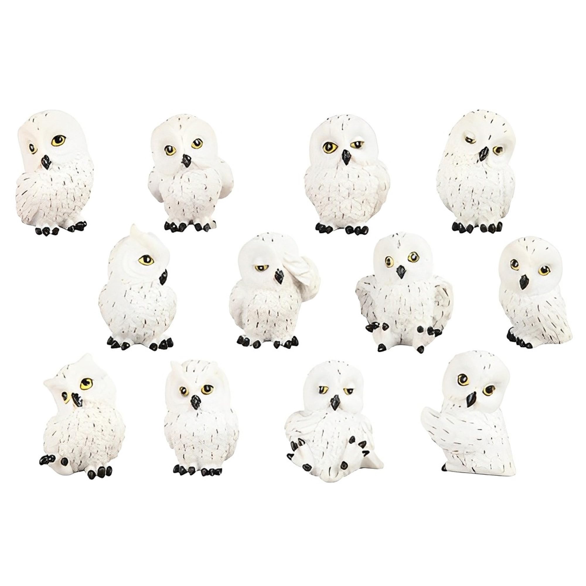 Mini hiboux enneigés ICE ARMOR de 5cm | Statuettes de collection haut de gamme