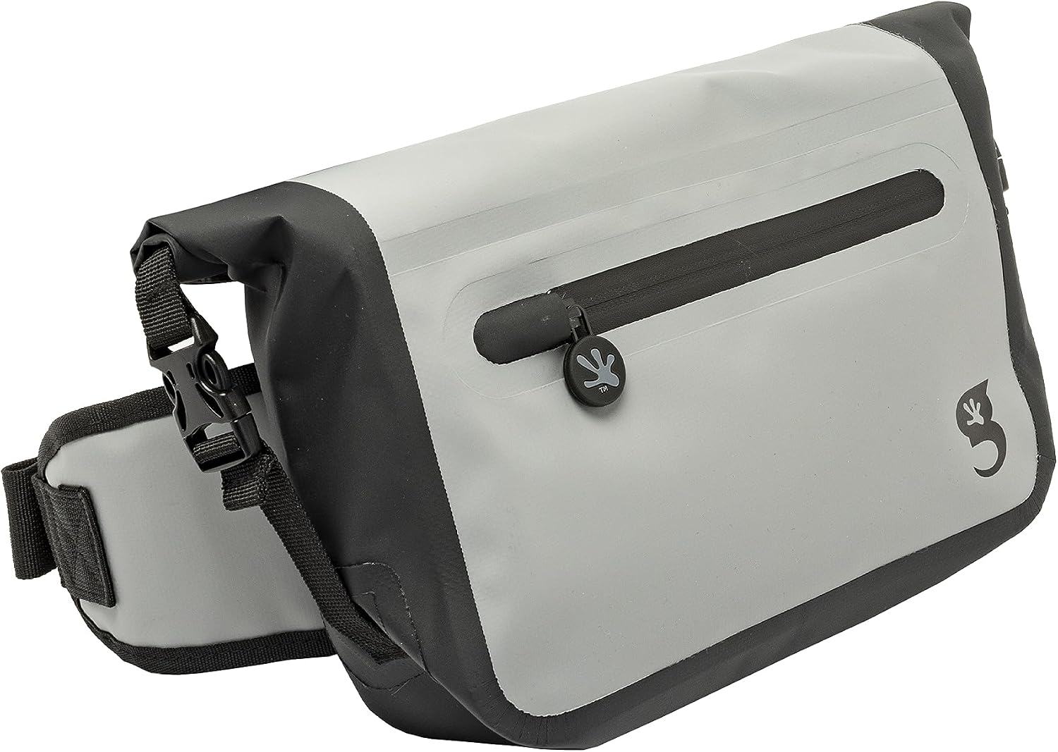 geckobrands Waterproof Tarpaulin Waist Pack - Durable, Adjustable, and Water-Resistant with Multiple Pockets for Beach, Swimming, Boating, and Hiking