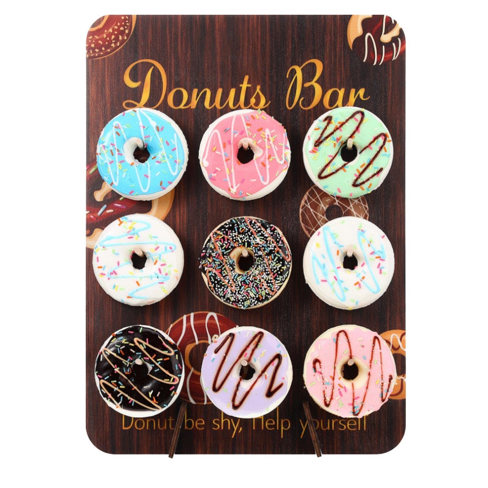 Donut Display Stand Aus Holz – 9-Löcher Halter F Produktbild-Vorschau 4