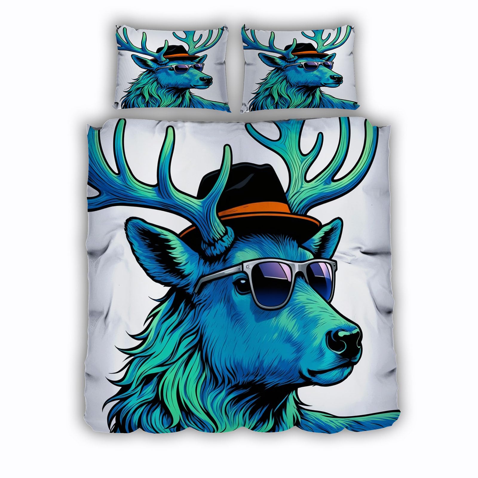 Parure de Lit Cerf 220x240 pour une Ambiance Chalet et Nature Cosy