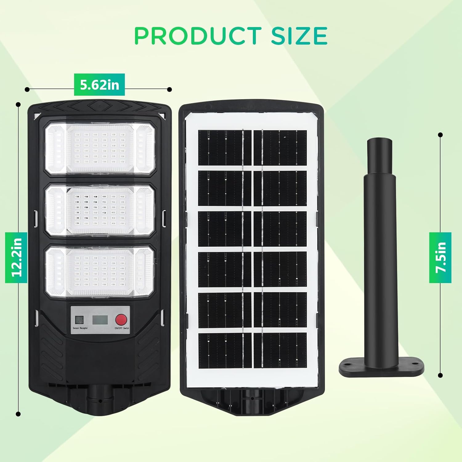 Hog Lights for Night Hunting, Zuomeng Solar Green Light, Motion Activated Feeder Light with 300ft Remote Alarm, Outdoor Wireless Lighting for Boar, Deer