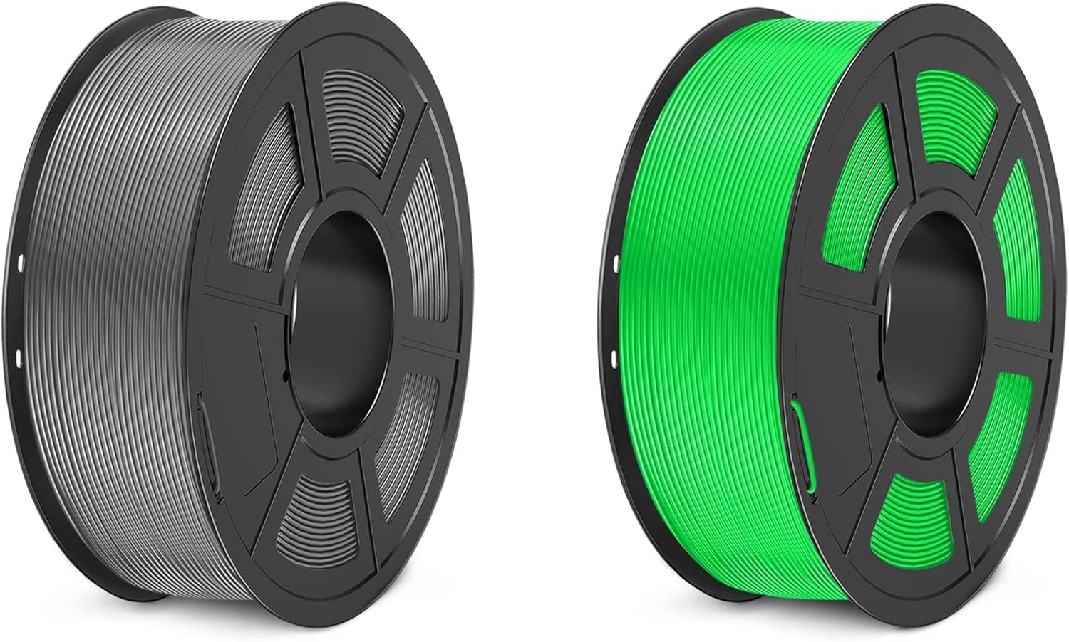 PLA+ 3D Printer Filament 1.75mm, SUNLU PLA Filament PRO, Dimensional Accuracy +/- 0.02 mm, 1 kg Spool, 1.75 PLA Plus, Grey+Green
