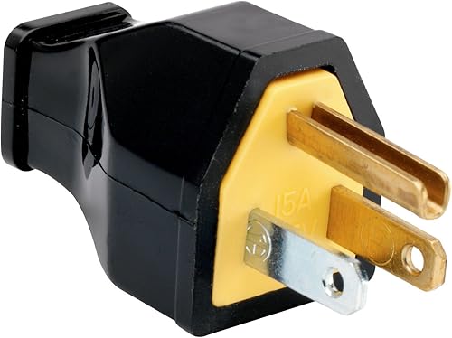 Legrand Pass & Seymour SA399BKCC10 - Enchufe residencial de hoja recta, 15 amperios, 125 voltios, dos polos, tres cables, negro (1 unidad)