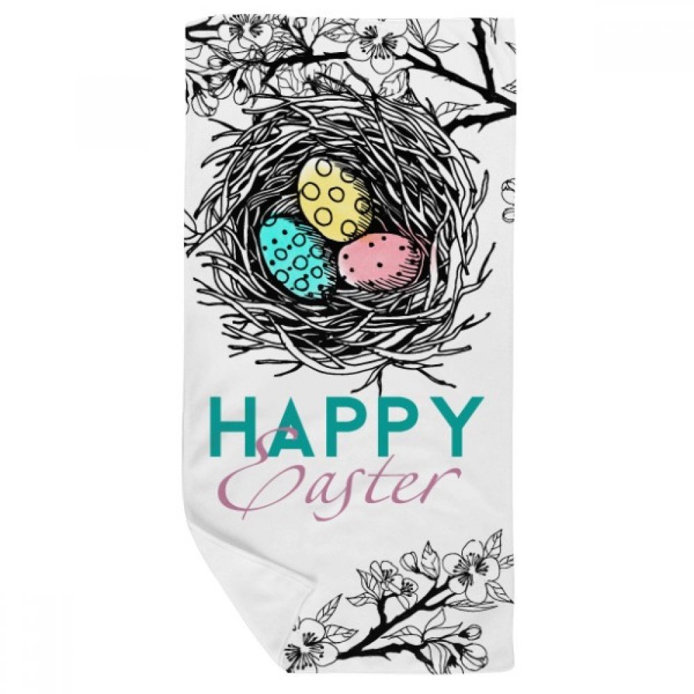 Serviette de bain multi-usage et gant de toilette doux pour la fête de Pâques