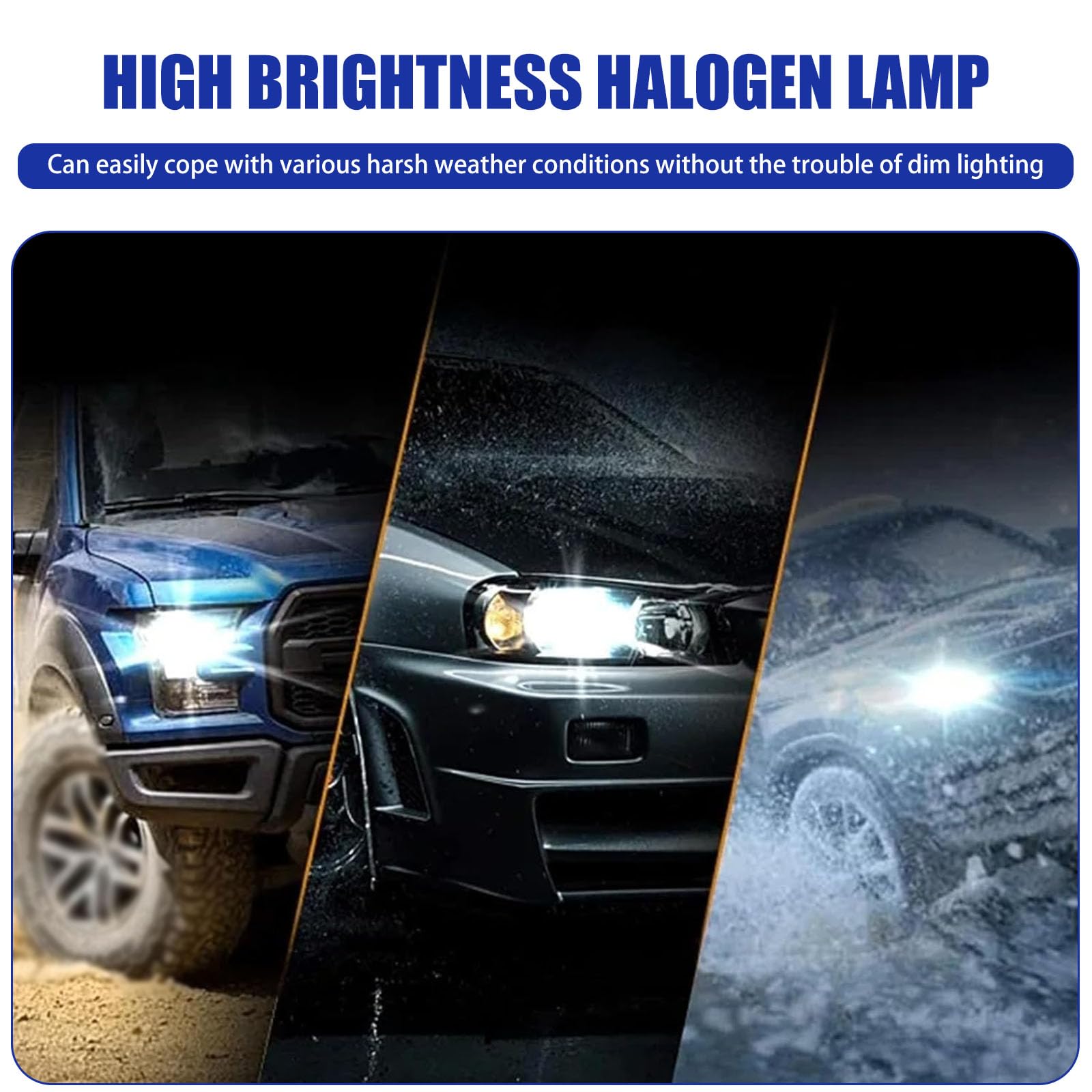 Pack-2 Car H11 Halogen Bulbs 55W 12V Quartz Lamp Super Bright Beam Low High Beam Fog Light Replacement — view 3