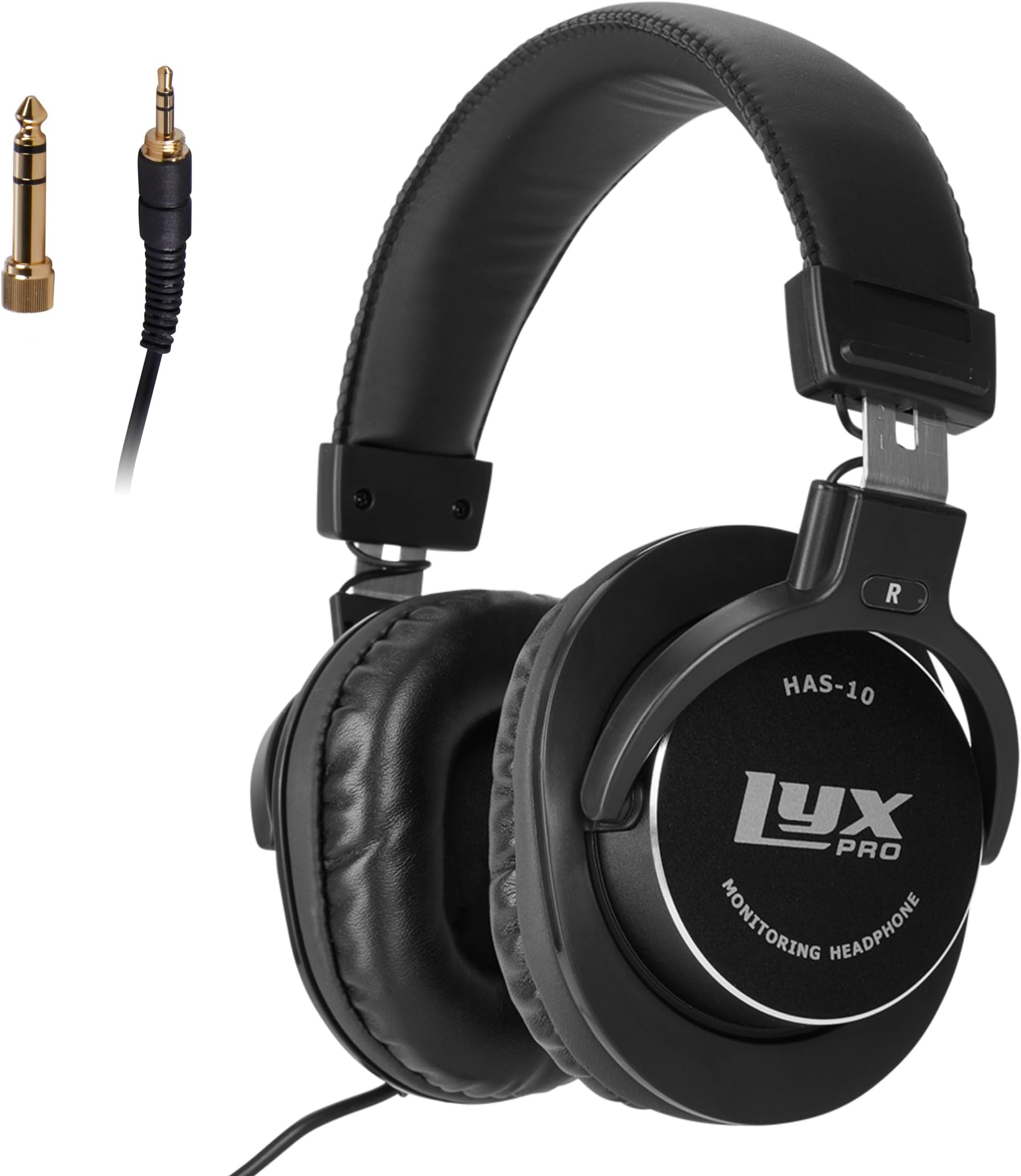 HAS-10 Closed Back Over Ear Professional Studio Monitor and Mixing Headphones,Music Listening,Piano,Sound Isolation, Lightweight and Flexible