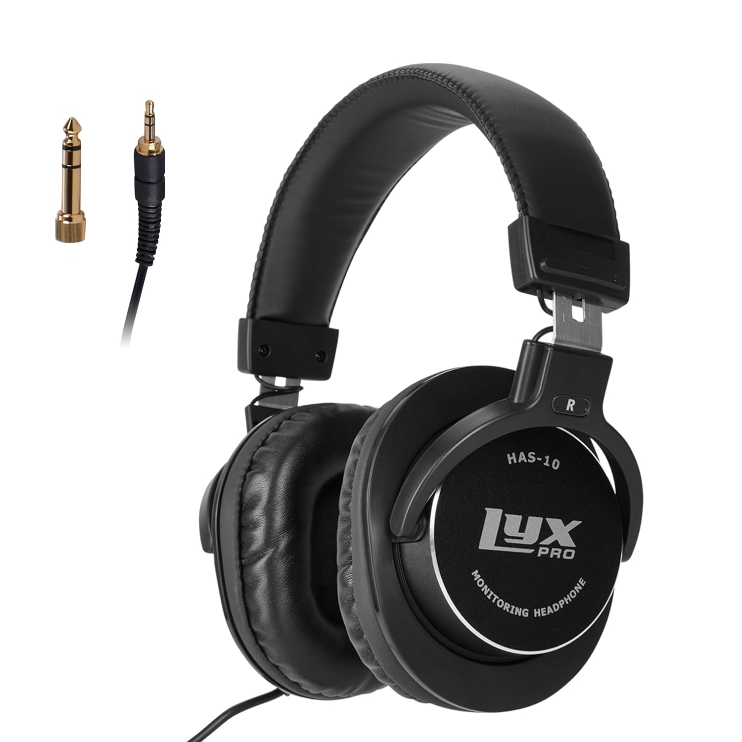LyxPro HAS-10 Closed Back Over-Ear Professional Studio Monitor & Mixing Headphone, Newest 45mm Neodymium Drivers for Wide Dynamic Range – Lightweight
