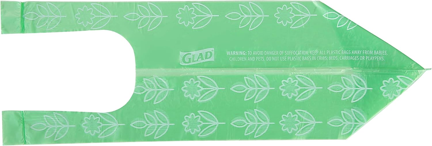Glad Eco Friendly Dog Waste Bags | 8 Rolls of Lavender Scented Dog Waste Bags, 120 Bags in Total | Dog Waste Bags for All Dogs, Leak Proof and Strong Dog Poop Bags : Everything Else