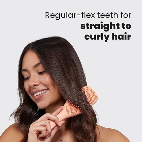 Miniatura 5 de Tangle Teezer Cepillo desenredante definitivo para cabello húmedo y seco, elimina nudos y reduce la rotura para todo tipo de cabello, albaricoque