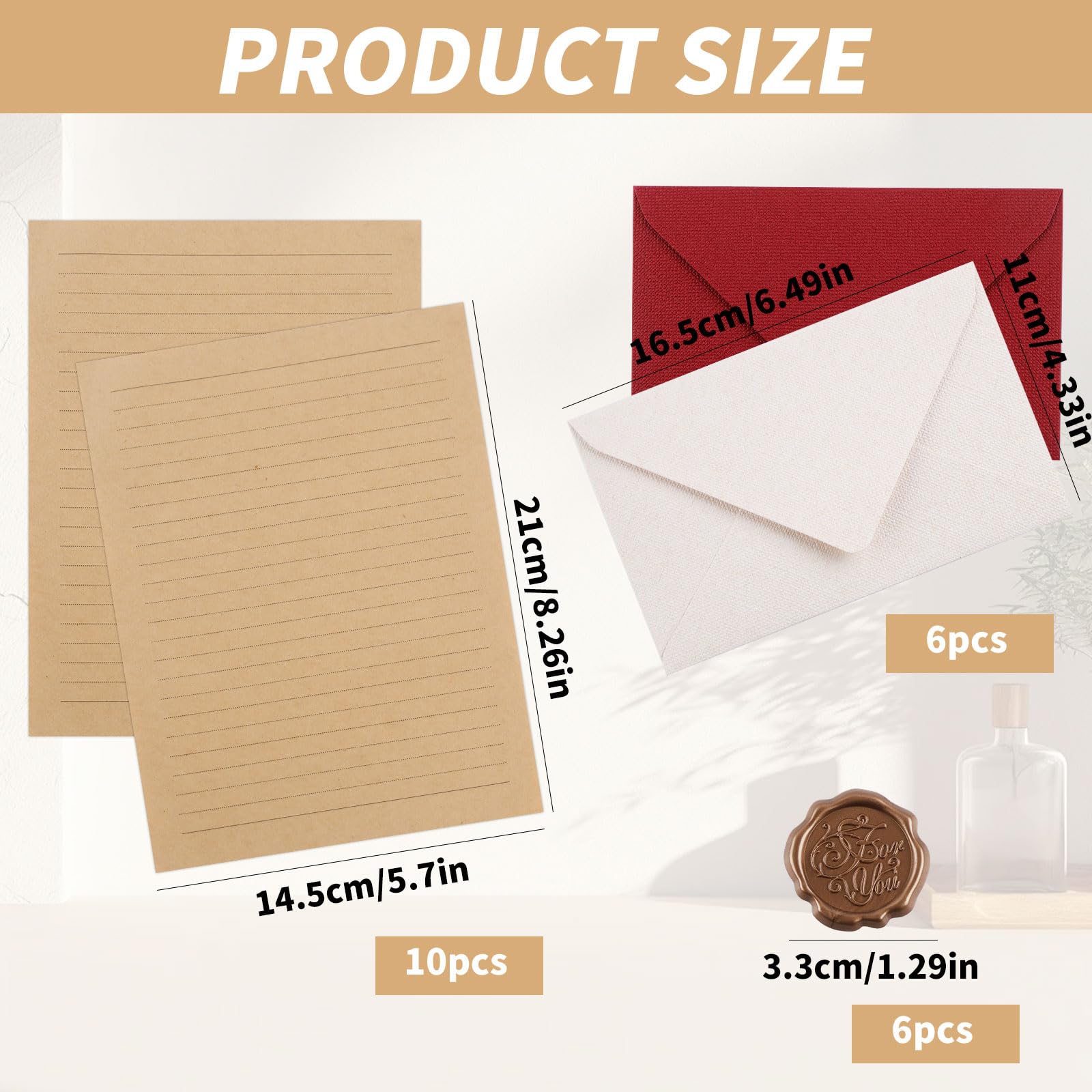 69 stuks vintage briefpapier en envelop, briefpapierset 50 briefpapier A5 gelinieerd, 16 vintage enveloppen 3 stickers, briefpapier met envelopset voor bruiloften, uitnodigingen, liefdesbrieven