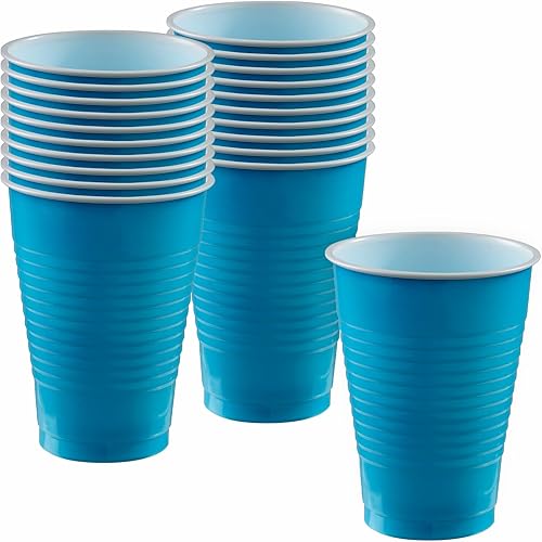 Miniatura 5 de Vasos de plástico rosa brillante (paquete de 20)  12 onzas  Vasos versátiles para interiores y exteriores, fiestas, bodas, cumpleaños, celebraciones