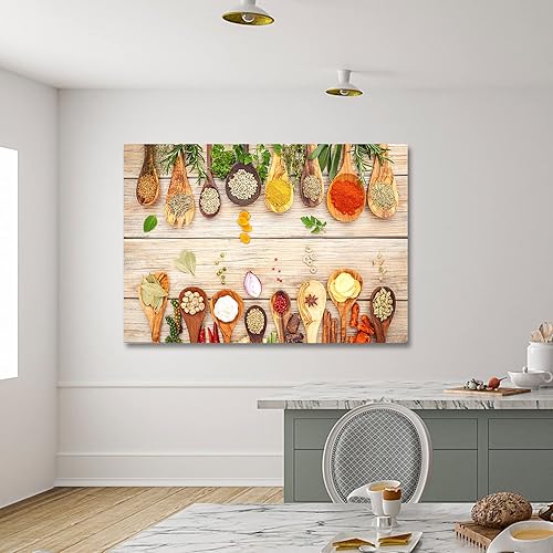 Vista 298 de Arte de decoración de pared para comedor, cocina, cocina, comedor, especias, verduras, cocina, comedor, decoración de pared, pintura artística