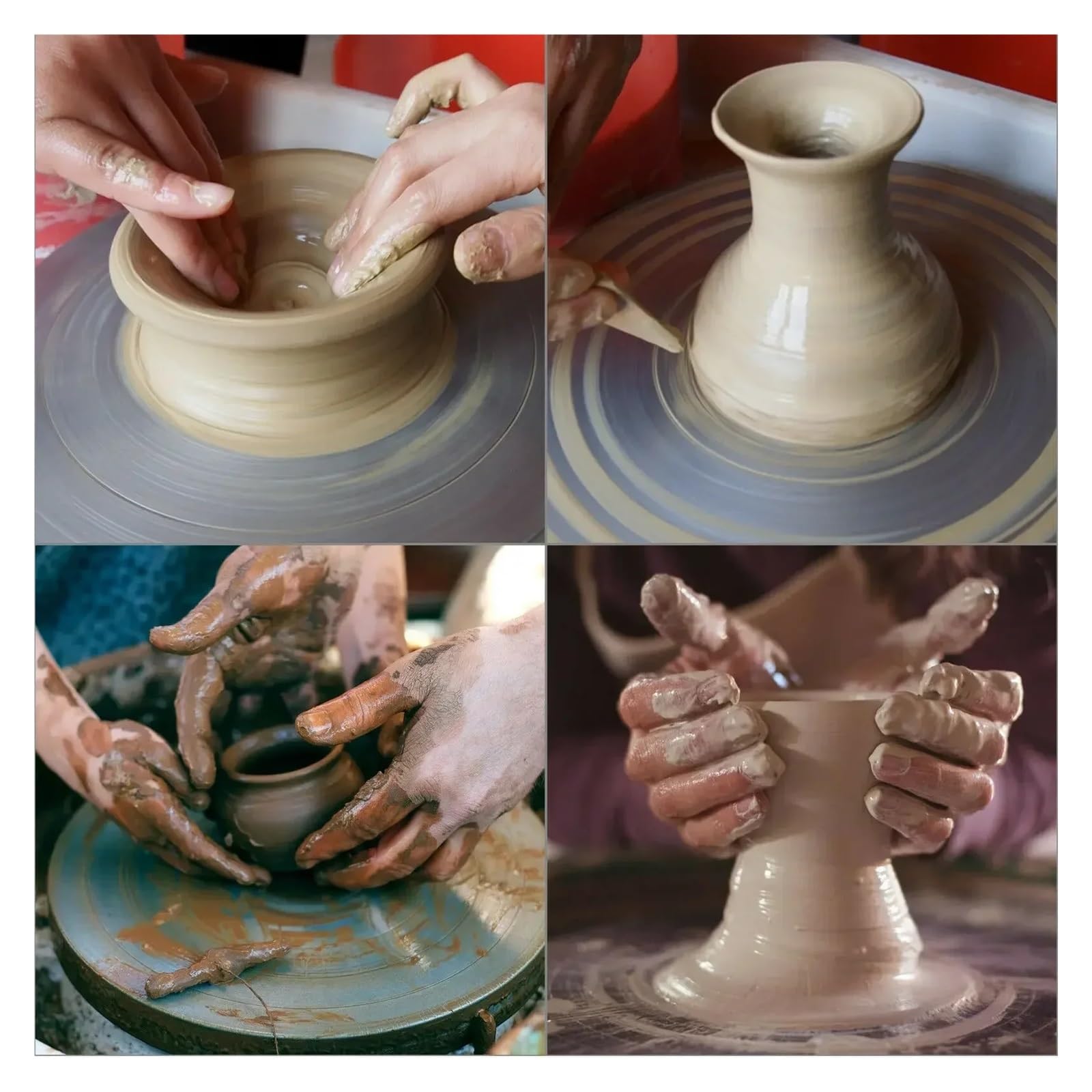 Elektryczne Koło Garncarskie, Narzędzia Do Obróbki Ceramiki, Rzemiosło Artystyczne, Garncarstwa Glinianego, DIY, Dla Studentów, Prac Ceramicznych Łatwe Wszechstronne Zastosowanie(Hands and Foot)
