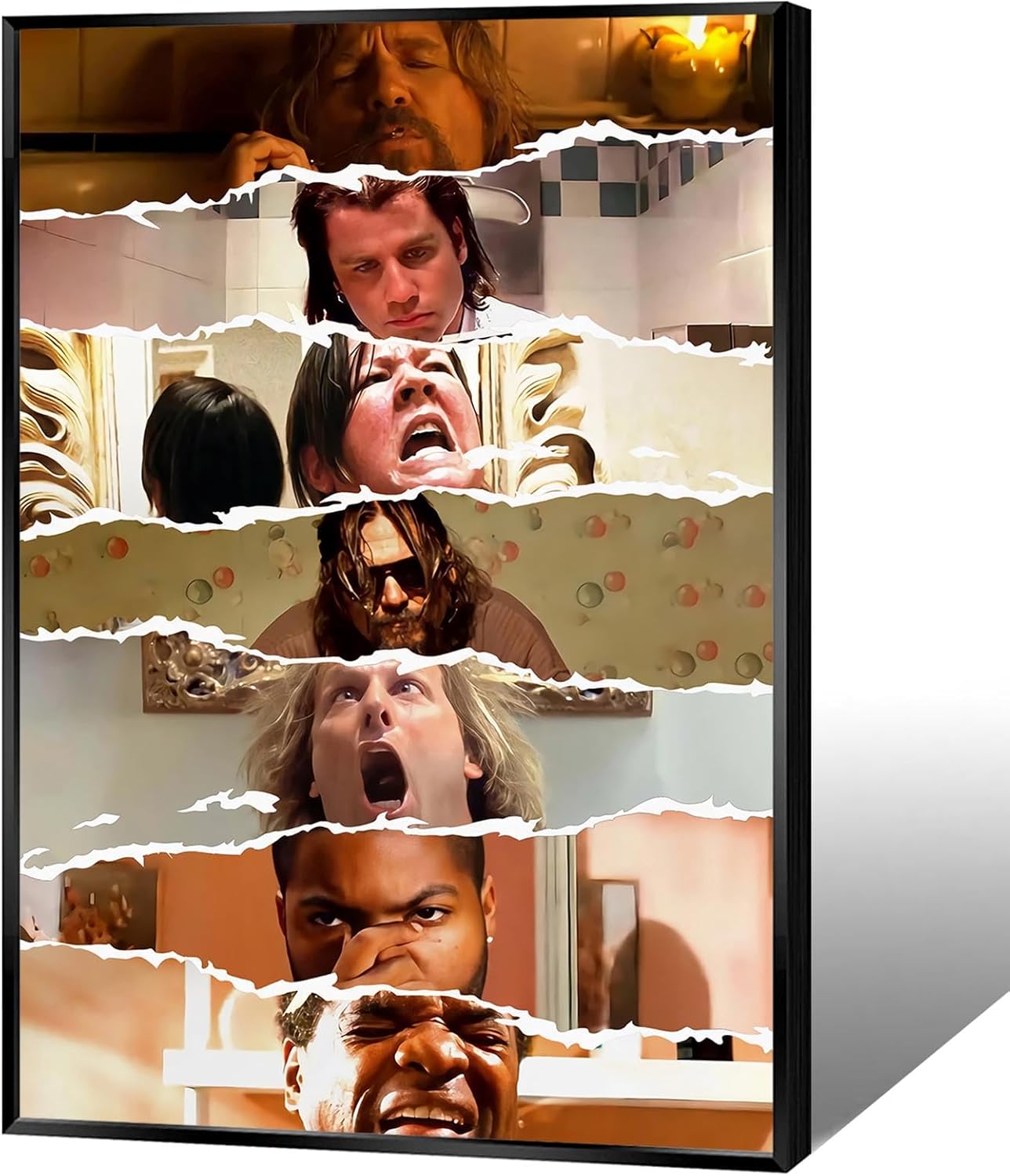 LXJSPVZ Bathroom Wall Art Funny Posters Retro Movie Wall