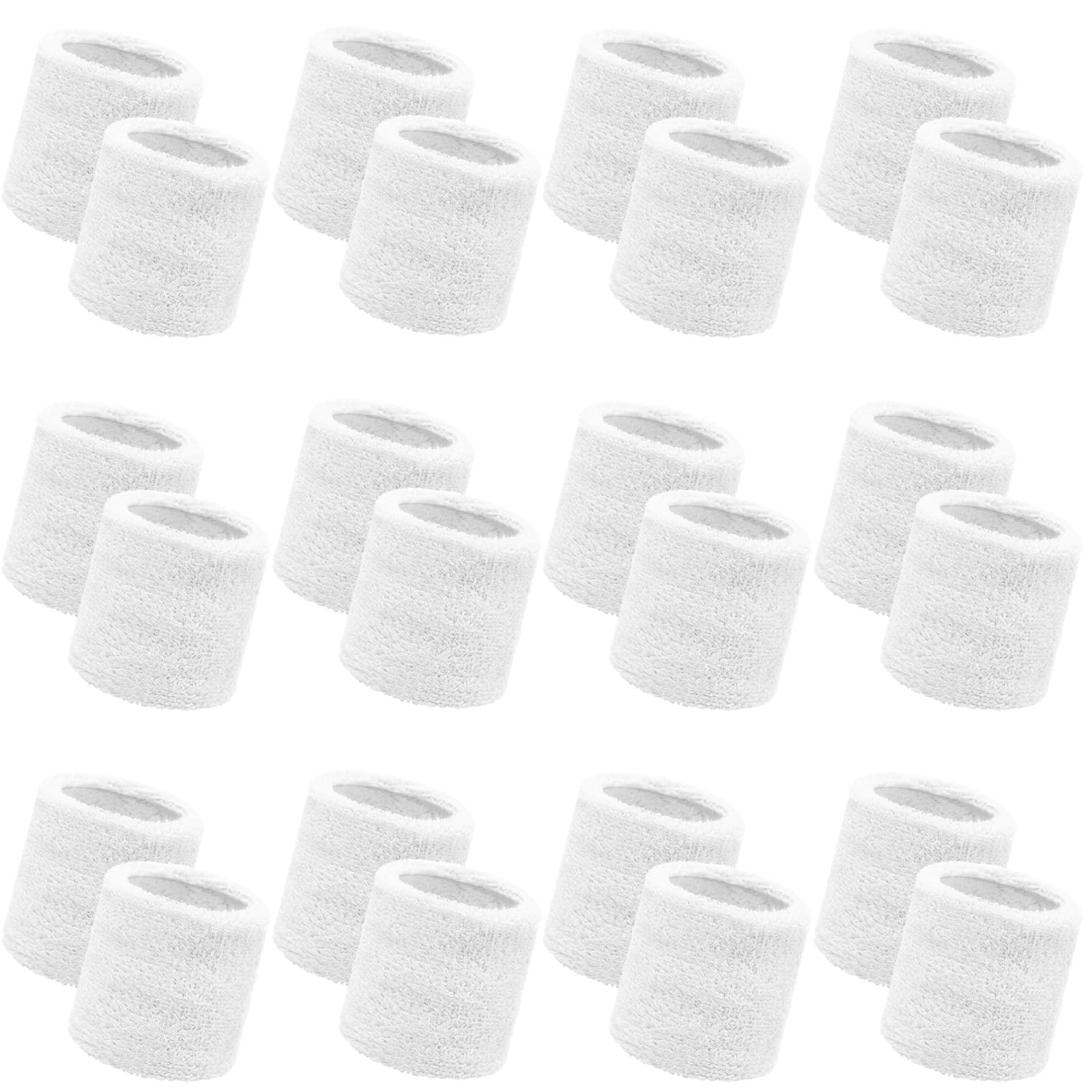 Bememo 24 Pcs Kids Sweat Wristbands Sweatband Wristbands Bulk