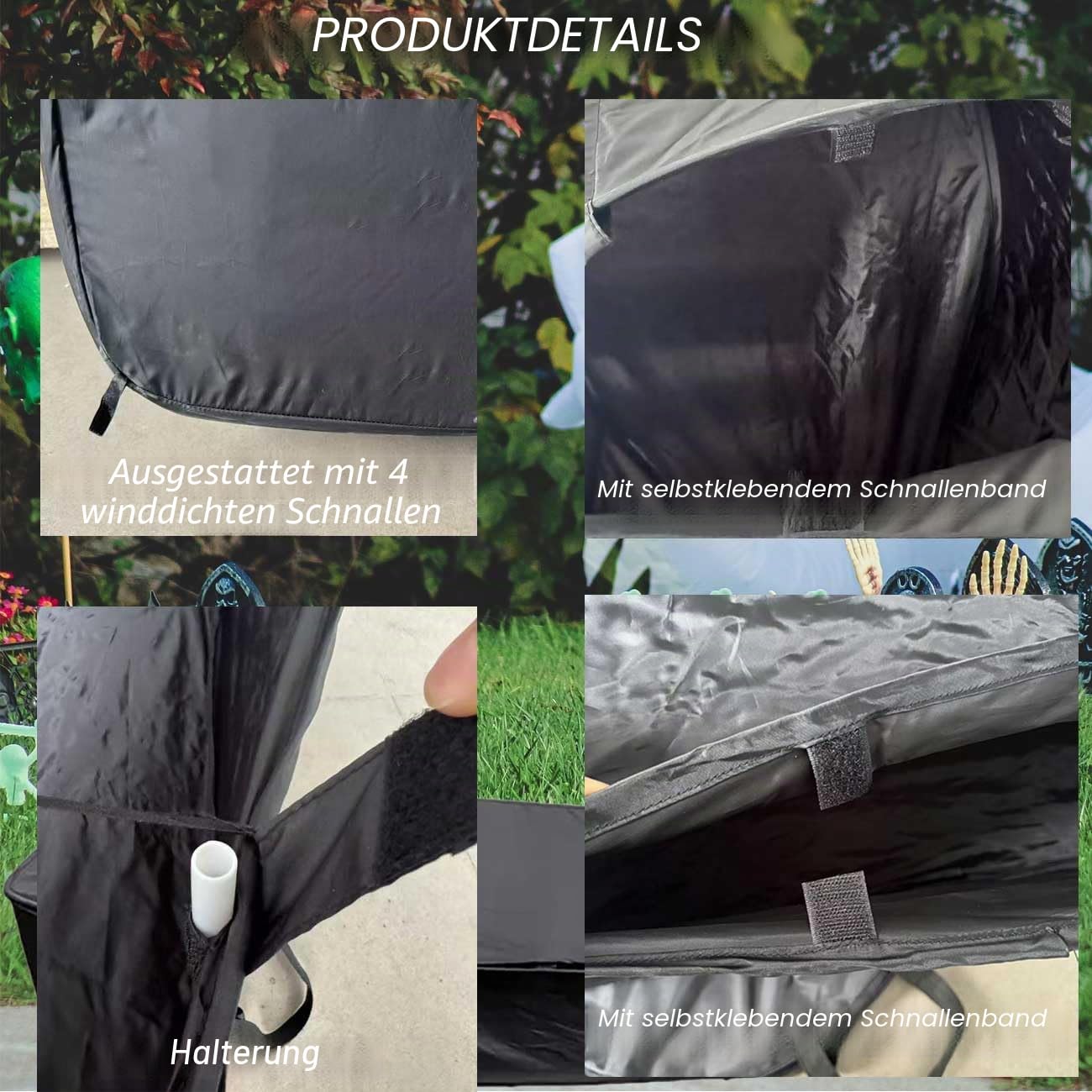 Halloween-Pop-Up-Sarg mit Deckel, 152,4 cm, zusammenklappbar, gruselig, gefälschte Sarg-Requisite für Friedhof, Friedhofsdekorationen, Outdoor, Rasen, Party, Spukhaus