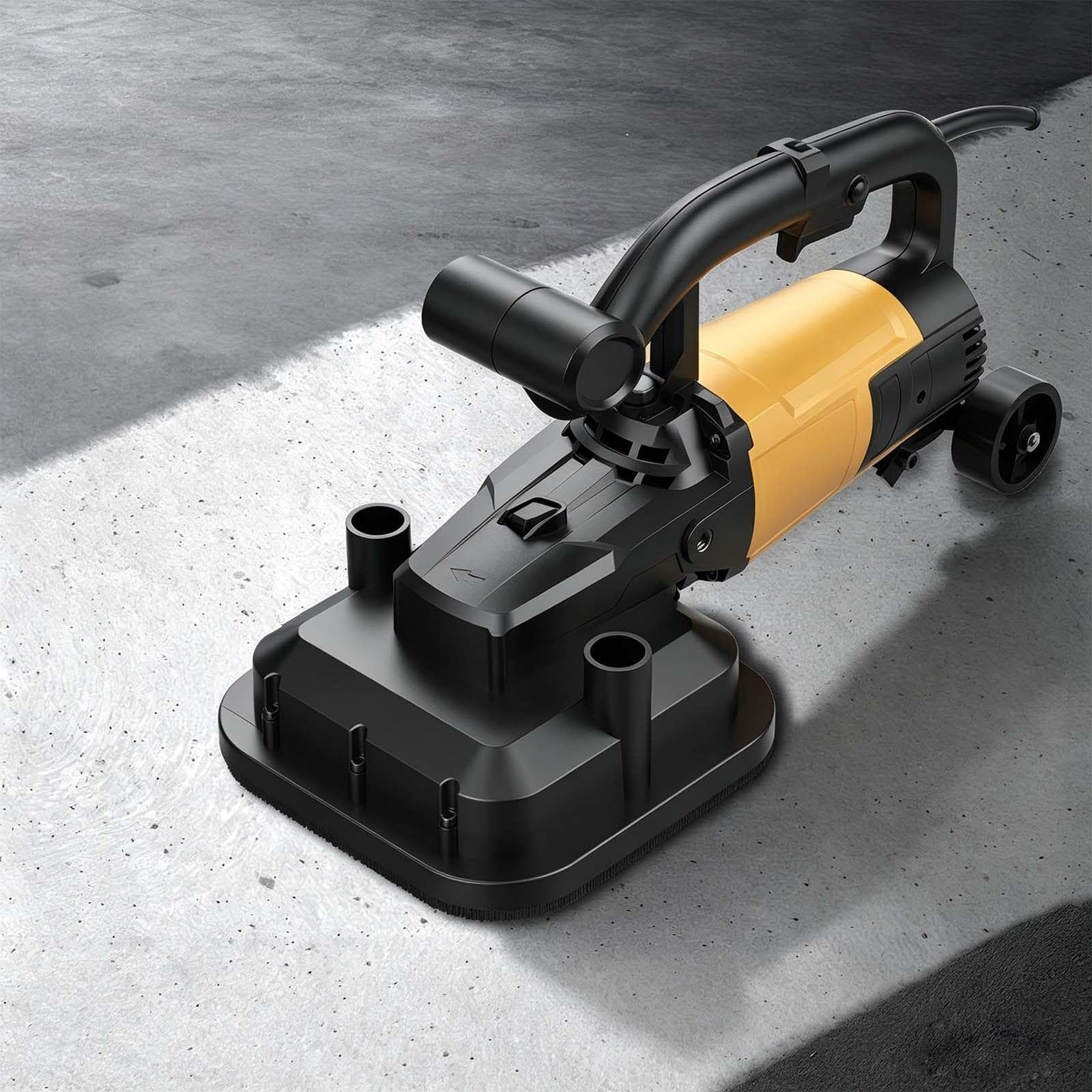 Levigatrice per Calcestruzzo 3800W Brushless – Kit 10 Pezzi, Disco Diamantato, Platorello Levigatura, Platorello Umido, Chiavi, Spazzole, Asta 4 Sezioni 14pcset