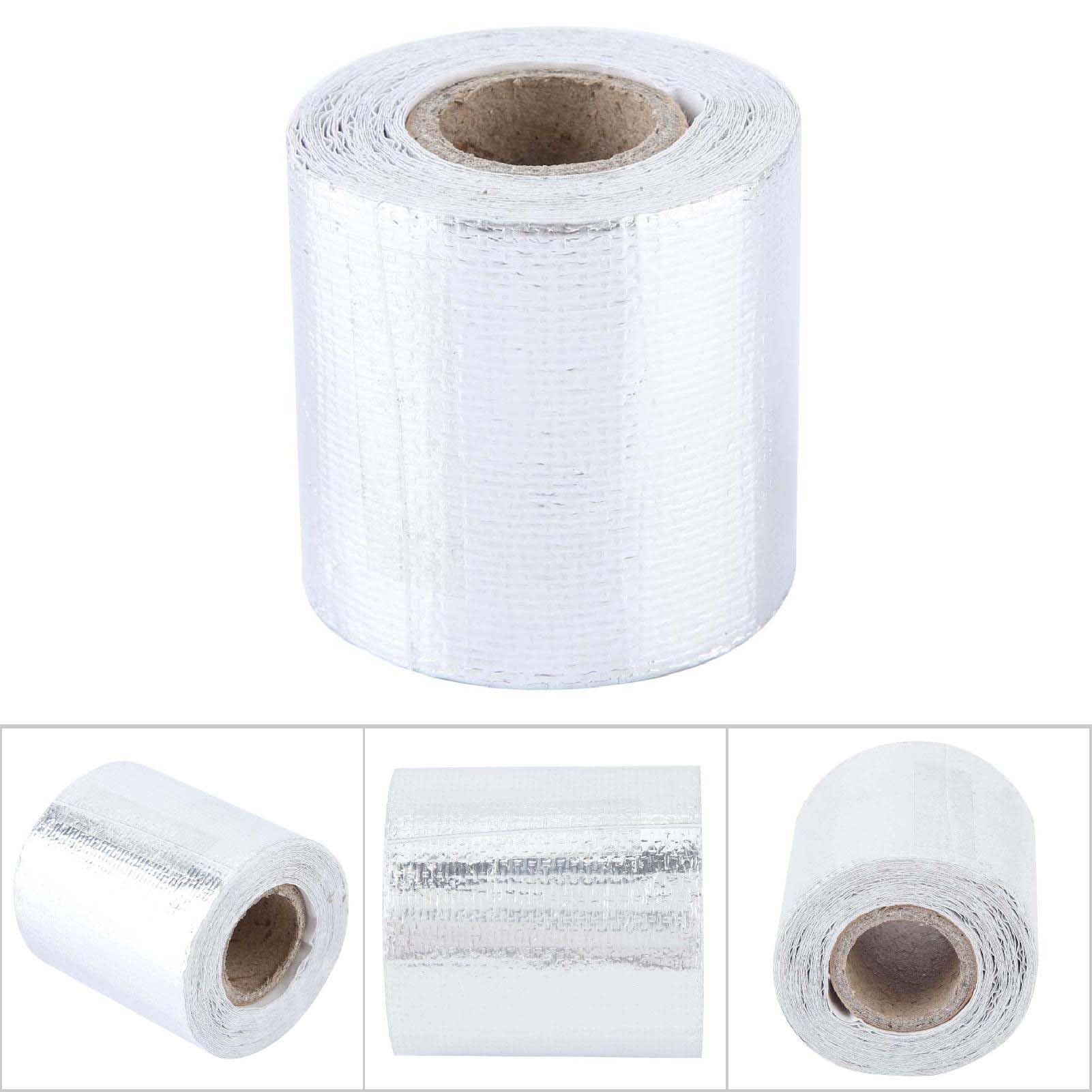 Yctze Nastro in Foglio di Alluminio Nastro Scudo Termico Barriera Termica Riflettente Termico 5 M X 5 Cm Isolamento Adesivo Ritardante di Assorbimento Acustico con Forte (Argento 5M*5Cm)